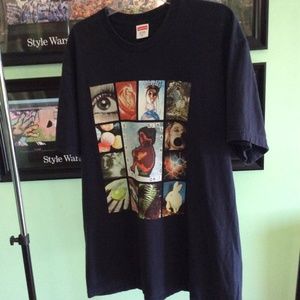 Supreme 7 Deadly Sins T-Shirt Navy X-Large